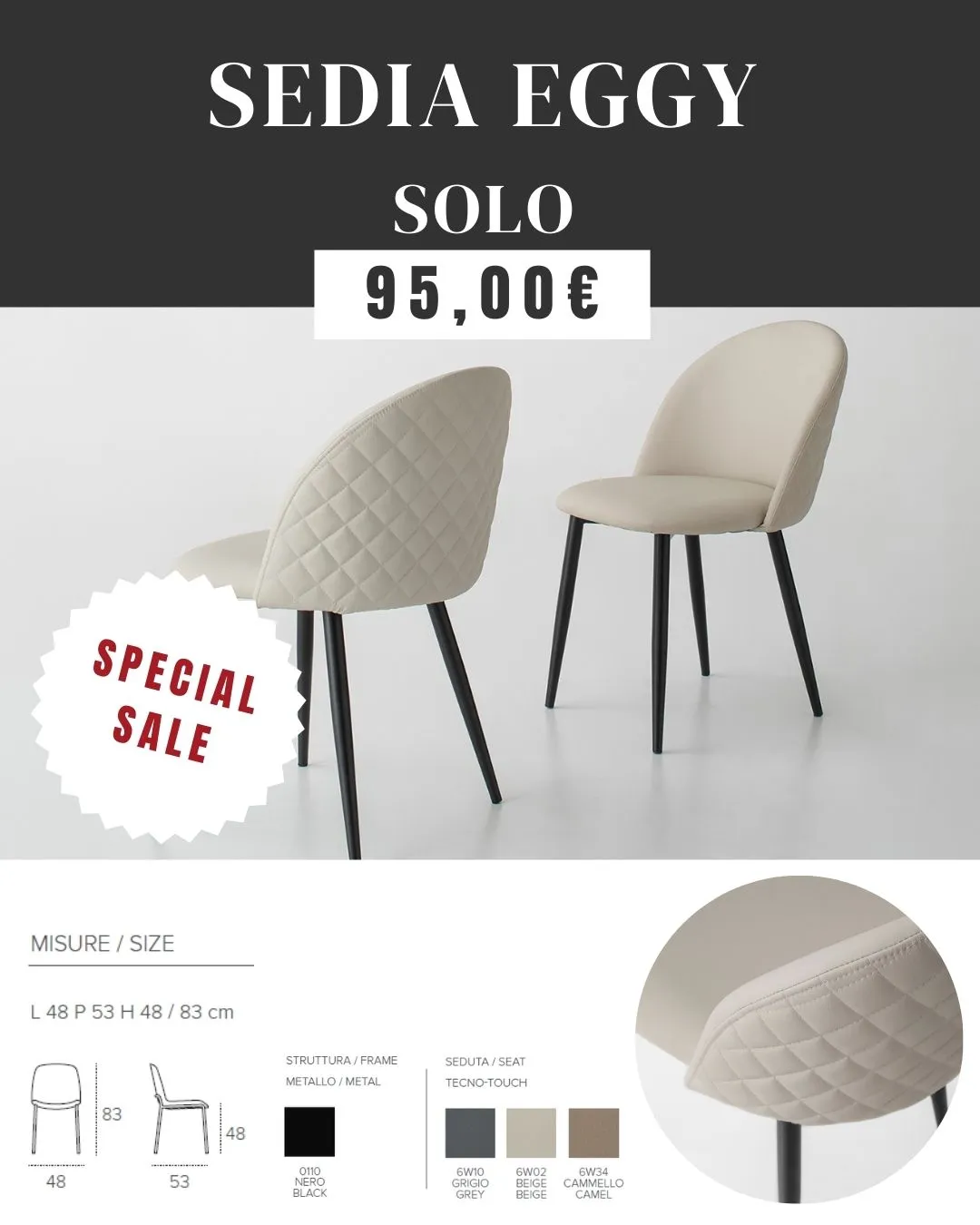 Promozione Sedia Eggy